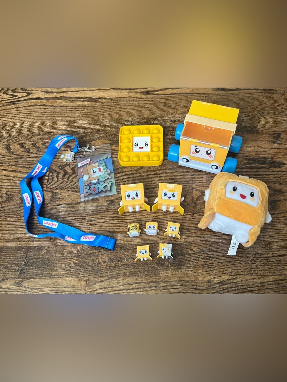 Lanky Box Boxy Character Yellow Plush & Toy Set – Kids Collectible Play Pack